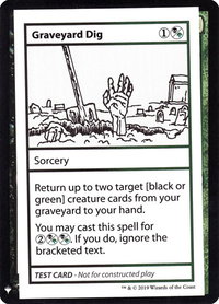 Graveyard Dig - Mystery Booster: Convention Edition Exclusives (CMB1) #null - Special Magic: The Gathering Trading Card
