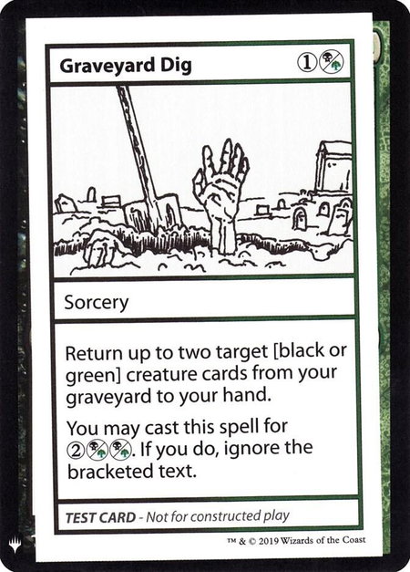 Graveyard Dig - Mystery Booster: Convention Edition Exclusives Magic: The Gathering trading card