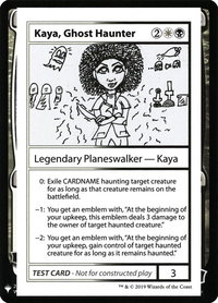 Kaya, Ghost Haunter - Mystery Booster: Convention Edition Exclusives (CMB1) #null - Special Magic: The Gathering Trading Card