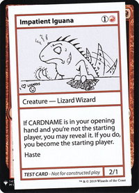 Impatient Iguana - Mystery Booster: Convention Edition Exclusives (CMB1) #null - Special Magic: The Gathering Trading Card