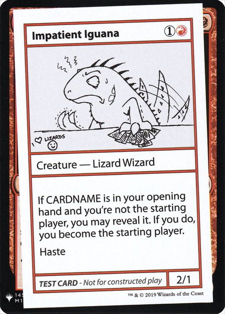 Impatient Iguana - Mystery Booster: Convention Edition Exclusives Magic: The Gathering trading card