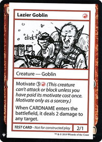 Lazier Goblin - Mystery Booster: Convention Edition Exclusives (CMB1) #null - Special Magic: The Gathering Trading Card