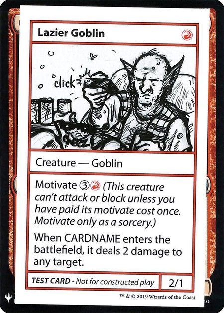 Lazier Goblin - Mystery Booster: Convention Edition Exclusives Magic: The Gathering trading card