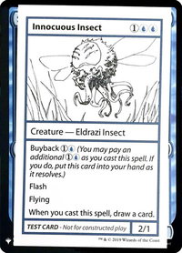 Innocuous Insect - Mystery Booster: Convention Edition Exclusives (CMB1) #null - Special Magic: The Gathering Trading Card