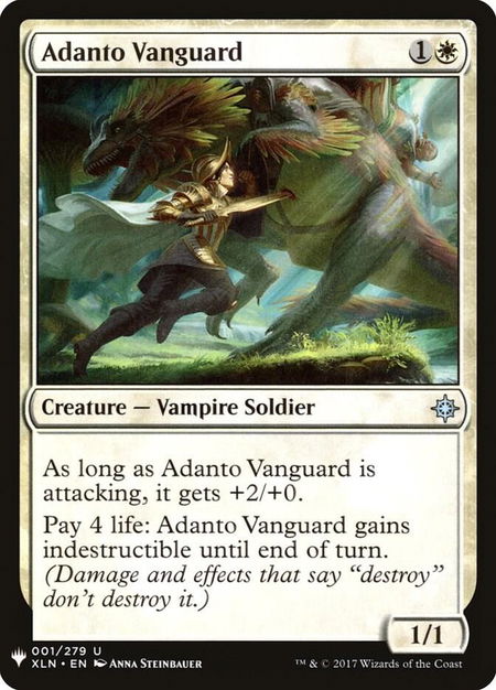 Adanto Vanguard - The List Reprints Magic: The Gathering trading card