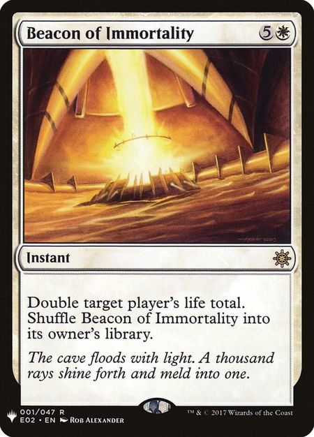 Beacon of Immortality - The List Reprints Magic: The Gathering trading card