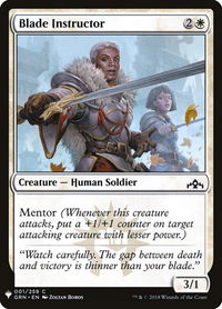 Blade Instructor - The List Reprints (LIST) #1 - Common Magic: The Gathering Trading Card