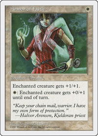 Armor of Faith - Fifth Edition (5ED) #8 - Common Magic: The Gathering Trading Card