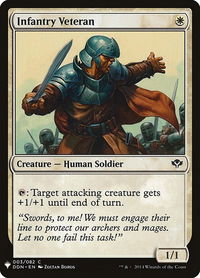 Infantry Veteran - The List Reprints (LIST) #3 - Common Magic: The Gathering Trading Card
