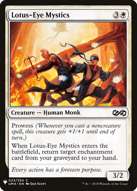 Lotus-Eye Mystics trading card from The List Reprints Lotus-Eye Mystics - The List Reprints Magic: The Gathering trading card