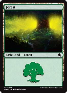 Forest (063) - Magic Game Night 2019 Magic: The Gathering trading card
