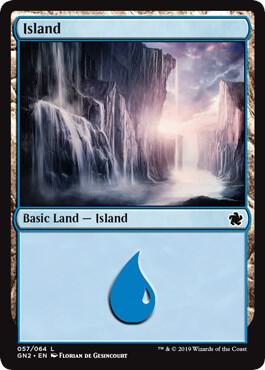 Island (057) - Magic Game Night 2019 Magic: The Gathering trading card