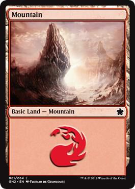 Mountain (061) - Magic Game Night 2019 Magic: The Gathering trading card