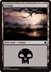 Swamp (059) - Magic Game Night 2019 (GN2) #59 - Land Magic: The Gathering Trading Card