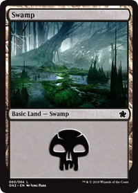 Swamp (060) - Magic Game Night 2019 (GN2) #60 - Land Magic: The Gathering Trading Card