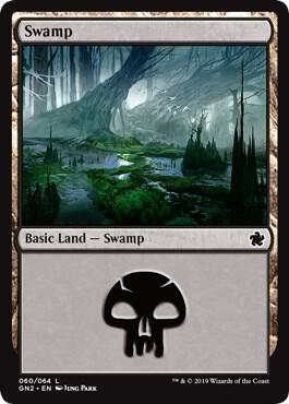 Swamp (060) - Magic Game Night 2019 Magic: The Gathering trading card