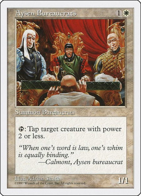 Aysen Bureaucrats - Fifth Edition Magic: The Gathering trading card