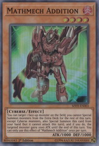 Mathmech Addition - Mystic Fighters (MYFI) #MYFI-EN003 - Super Rare YuGiOh Trading Card