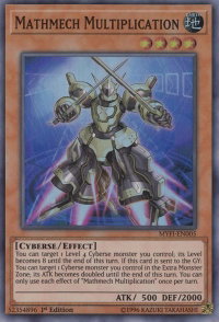 Mathmech Multiplication - Mystic Fighters (MYFI) #MYFI-EN005 - Super Rare YuGiOh Trading Card