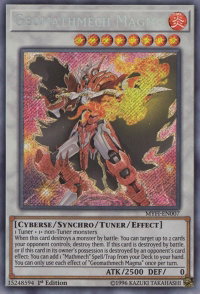 Geomathmech Magma - Mystic Fighters (MYFI) #MYFI-EN007 - Secret Rare YuGiOh Trading Card