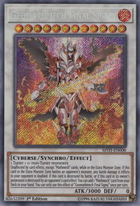 Geomathmech Final Sigma - Mystic Fighters (MYFI) #MYFI-EN008 - Secret Rare YuGiOh Trading Card