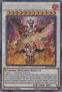 Geomathmech Final Sigma - Mystic Fighters (MYFI) #MYFI-EN008 - Secret Rare YuGiOh Trading Card