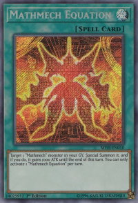 Mathmech Equation - Mystic Fighters (MYFI) #MYFI-EN010 - Secret Rare YuGiOh Trading Card