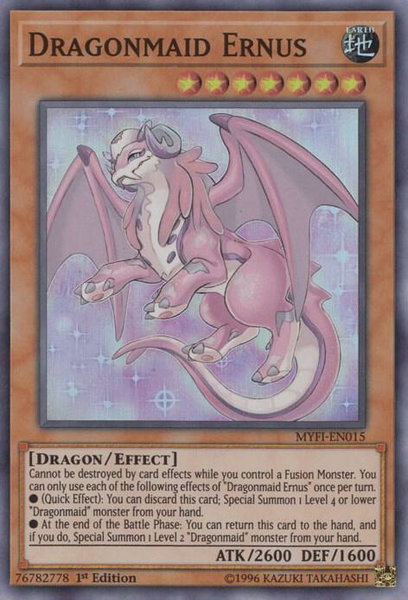 Dragonmaid Ernus - Mystic Fighters YuGiOh trading card