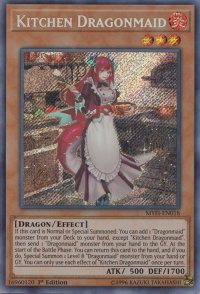 Kitchen Dragonmaid - Mystic Fighters (MYFI) #MYFI-EN018 - Secret Rare YuGiOh Trading Card