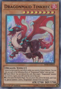 Dragonmaid Tinkhec - Mystic Fighters (MYFI) #MYFI-EN019 - Super Rare YuGiOh Trading Card