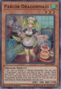 Parlor Dragonmaid - Mystic Fighters (MYFI) #MYFI-EN020 - Super Rare YuGiOh Trading Card