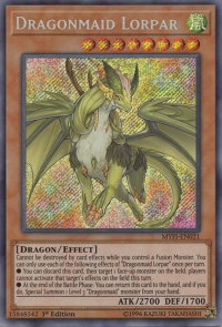 Dragonmaid Lorpar - Mystic Fighters (MYFI) #MYFI-EN021 - Secret Rare YuGiOh Trading Card