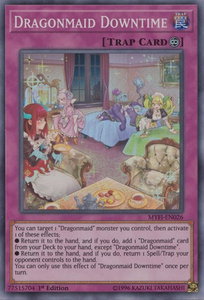 Dragonmaid Downtime - Mystic Fighters (MYFI) #MYFI-EN026 - Super Rare YuGiOh Trading Card