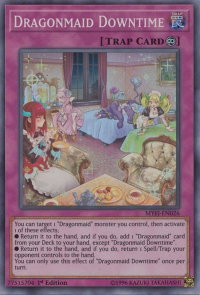 Dragonmaid Downtime - Mystic Fighters (MYFI) #MYFI-EN026 - Super Rare YuGiOh Trading Card
