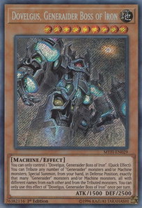 Dovelgus, Generaider Boss of Iron - Mystic Fighters (MYFI) #MYFI-EN029 - Secret Rare YuGiOh Trading Card