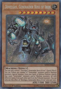 Dovelgus, Generaider Boss of Iron - Mystic Fighters (MYFI) #MYFI-EN029 - Secret Rare YuGiOh Trading Card