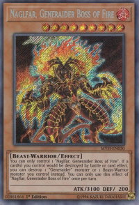 Naglfar, Generaider Boss of Fire - Mystic Fighters (MYFI) #MYFI-EN030 - Secret Rare YuGiOh Trading Card
