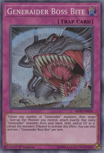 Generaider Boss Bite - Mystic Fighters (MYFI) #MYFI-EN039 - Super Rare YuGiOh Trading Card