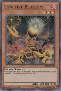 Lonefire Blossom - Mystic Fighters (MYFI) #MYFI-EN042 - Super Rare YuGiOh Trading Card
