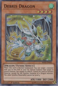 Debris Dragon - Mystic Fighters (MYFI) #MYFI-EN043 - Super Rare YuGiOh Trading Card
