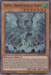 Tempest, Dragon Ruler of Storms - Mystic Fighters (MYFI) #MYFI-EN045 - Super Rare YuGiOh Trading Card