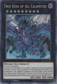 True King of All Calamities - Mystic Fighters (MYFI) #MYFI-EN049 - Super Rare YuGiOh Trading Card