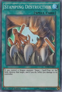 Stamping Destruction - Mystic Fighters (MYFI) #MYFI-EN051 - Super Rare YuGiOh Trading Card