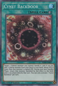 Cynet Backdoor - Mystic Fighters (MYFI) #MYFI-EN057 - Super Rare YuGiOh Trading Card