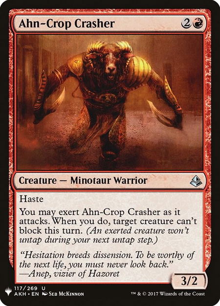 Ahn-Crop Crasher - The List Reprints Magic: The Gathering trading card