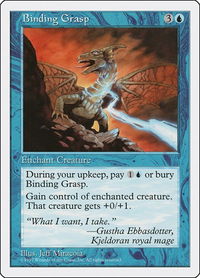 Binding Grasp - Fifth Edition (5ED) #74 - Uncommon Magic: The Gathering Trading Card