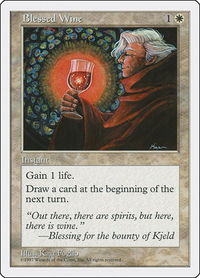 Blessed Wine - Fifth Edition (5ED) #11 - Common Magic: The Gathering Trading Card