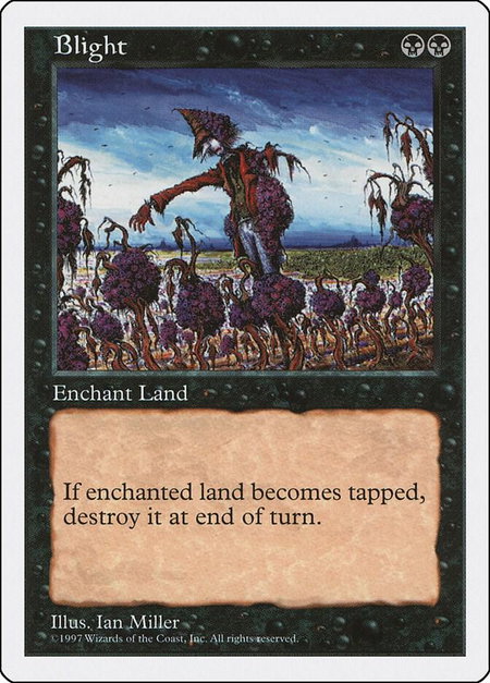 Blight - Fifth Edition Magic: The Gathering trading card