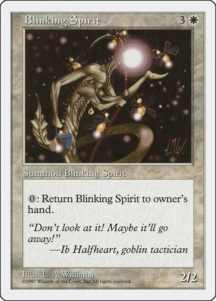 Blinking Spirit - Fifth Edition Magic: The Gathering trading card