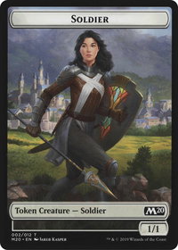 Soldier // Zombie Double-Sided Token - Magic Game Night 2019 (GN2) #2 // 6 - Token Magic: The Gathering Trading Card